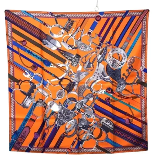 Pre-owned Scarves, female, , Size: ONE SIZE Pre-owned Silk scarves - Hermès Vintage - Modalova