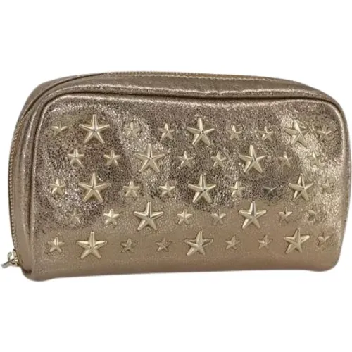 Pre-owned Clutches, female, , Size: ONE SIZE Pre-owned Leather Pouch - Jimmy Choo Pre-owned - Modalova