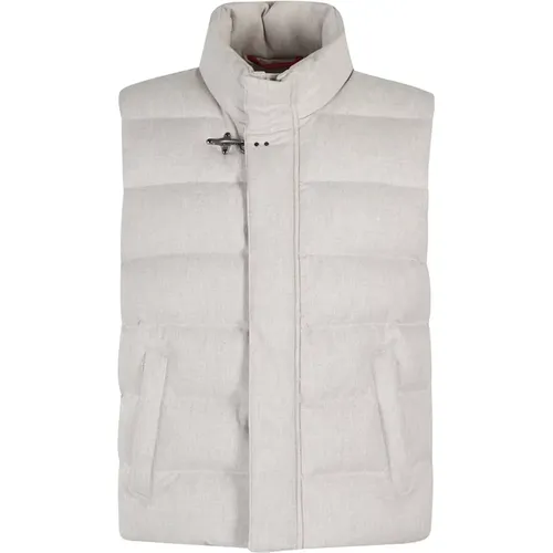 Stylish Sleeveless Jacket for Men , male, Sizes: L, M - Fay - Modalova