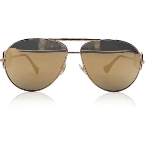 Pre-owned Accessories, female, , Size: ONE SIZE Pre-owned Metal sunglasses - Versace Pre-owned - Modalova