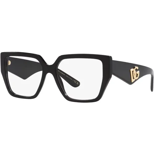Dg3373 DG CrossedLarge Eyeglasses , female, Sizes: 55 MM - Dolce & Gabbana - Modalova