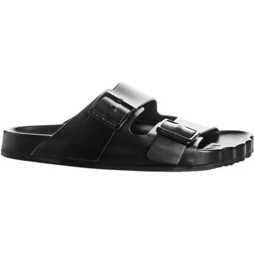 Sliders, male, , Size: 8 US Anatomical Leather Mules - Balenciaga - Modalova