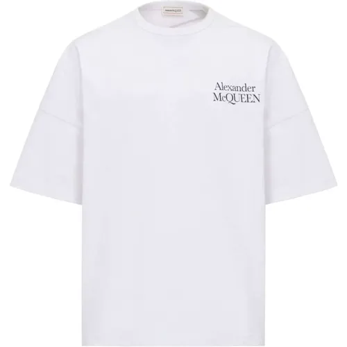 Logo-Print T-Shirt , Herren, Größe: XL - alexander mcqueen - Modalova