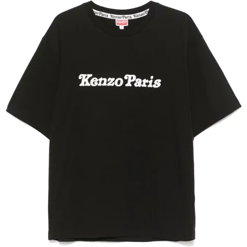 T-Shirts, male, , Size: XS Printed logo t-shirt - Kenzo - Modalova