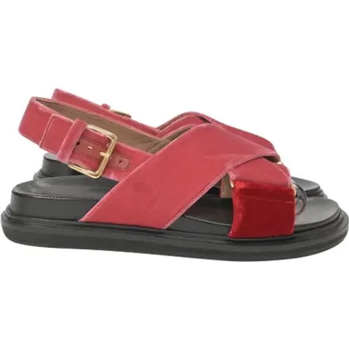 Pre-owned Samt sandals - Marni Pre-owned - Modalova