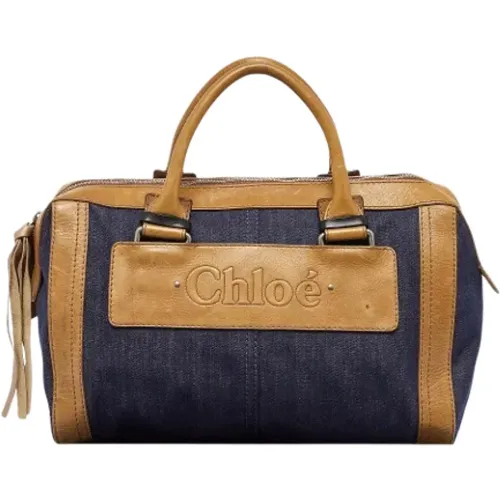 Pre-owned Handbags, female, , Size: ONE SIZE Pre-owned Denim handbags - Chloé Pre-owned - Modalova