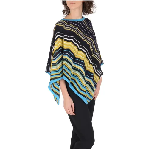 Capes, female, , Size: ONE SIZE Wool Poncho - Missoni - Modalova