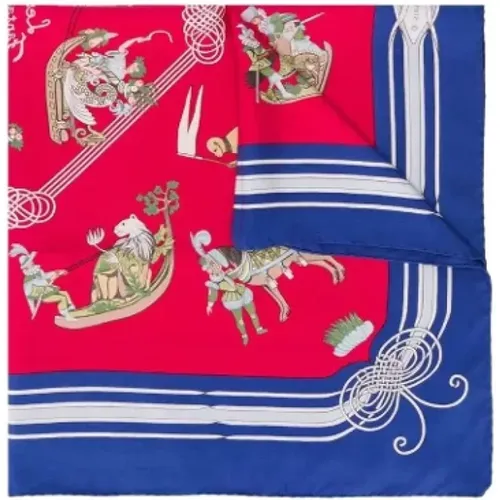 Pre-owned Scarves, female, , Size: ONE SIZE Pre-owned Silk scarves - Hermès Vintage - Modalova