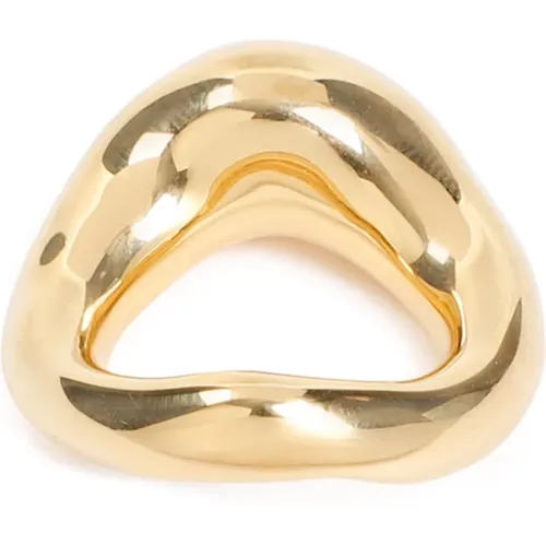 Gold Messing Ring 715 , Damen, Größe: S - Jil Sander - Modalova