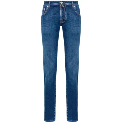 Stretch-Cotton Denim Jeans , male, Sizes: W32 - Jacob Cohën - Modalova