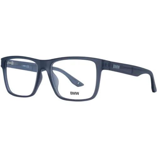 Glasses, male, , Size: ONE SIZE Square Eyeglasses Unisex Black Plastic Frame - BMW - Modalova