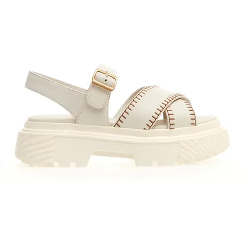 Womens Shoes Sandals Bianco Ss24 , female, Sizes: 7 UK, 3 1/2 UK, 5 UK - Hogan - Modalova