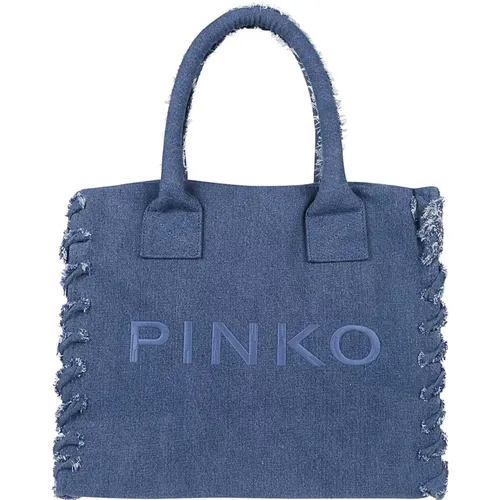 Shopping Beach BAG , female, Sizes: ONE SIZE - pinko - Modalova