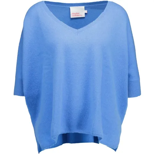 Weicher Blauer Lockerer Pullover , Damen, Größe: L - Absolut Cashmere - Modalova