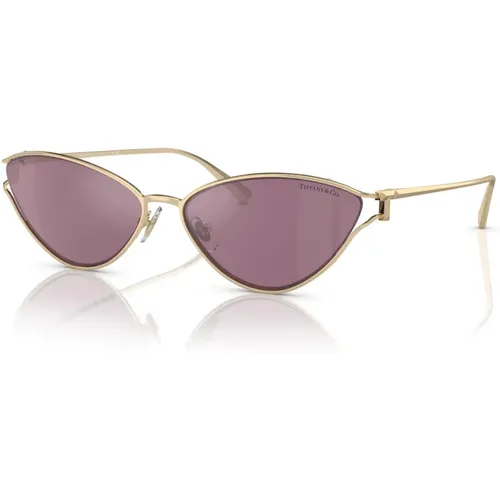 Gold/Pink Sunglasses TF 3095 , female, Sizes: 61 MM - Tiffany - Modalova