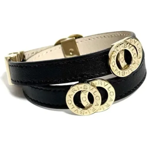 Pre-owned Jewellery, female, , Size: ONE SIZE Pre-owned Leather bracelets - Bvlgari Vintage - Modalova