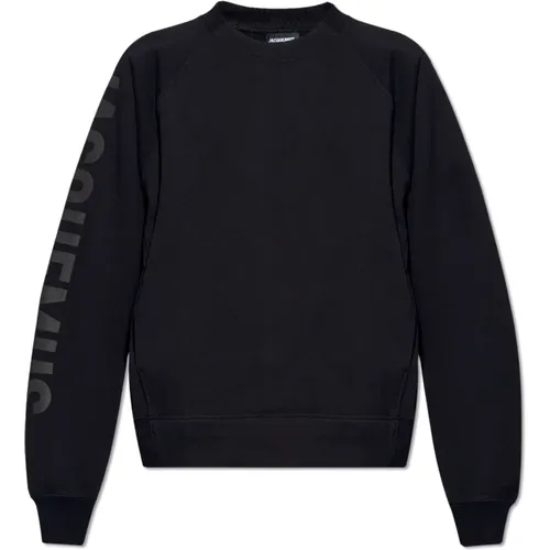 Typo sweatshirt with logo , male, Sizes: L, M, S - Jacquemus - Modalova