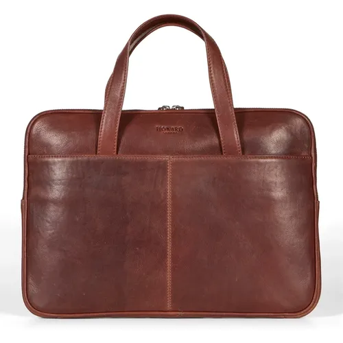 Laptop Bags & Cases, male, , Size: ONE SIZE Genuine Leather Laptop Bag - Howard London - Modalova