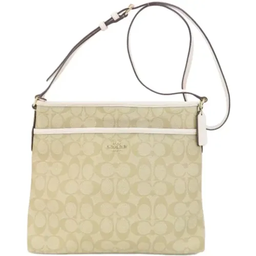 Pre-owned Cross Body Bags, female, , Size: ONE SIZE Pre-owned Canvas shoulder-bags - Coach Pre-owned - Modalova