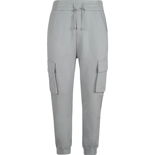 Grey Cotton Cargo Trousers Aw24 , male, Sizes: XS, S - Balmain - Modalova