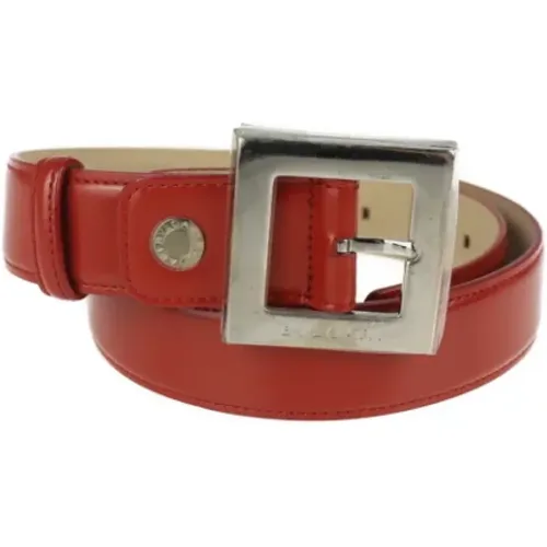 Pre-owned Belts, female, , Size: ONE SIZE Pre-owned Leather belts - Bvlgari Vintage - Modalova