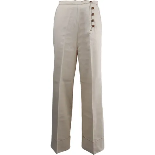 Cotton Pants 63736253 , female, Sizes: L, XL - TORY BURCH - Modalova
