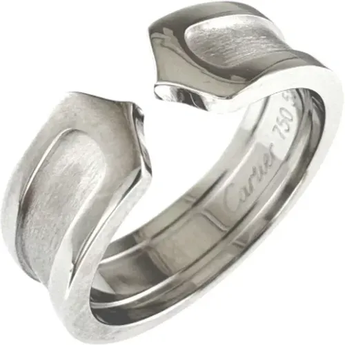 Pre-owned Jewellery, female, , Size: ONE SIZE Pre-owned White Gold rings - Cartier Vintage - Modalova