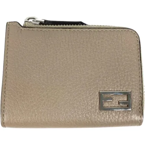 Pre-owned Wallets, male, , Size: ONE SIZE Pre-owned Leather wallets - Fendi Vintage - Modalova