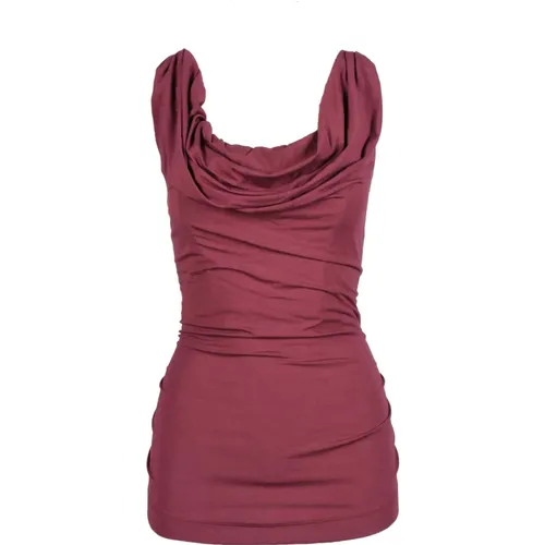 Elegantes Viskose Elastan Top , Damen, Größe: XS - Vivienne Westwood - Modalova