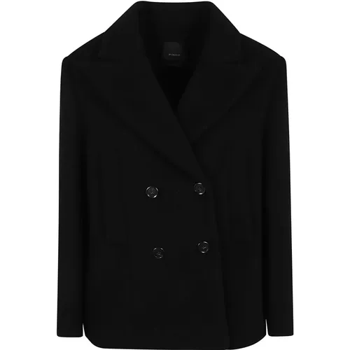 Wool Blend Coat Aw24 , female, Sizes: XS, S, M - pinko - Modalova