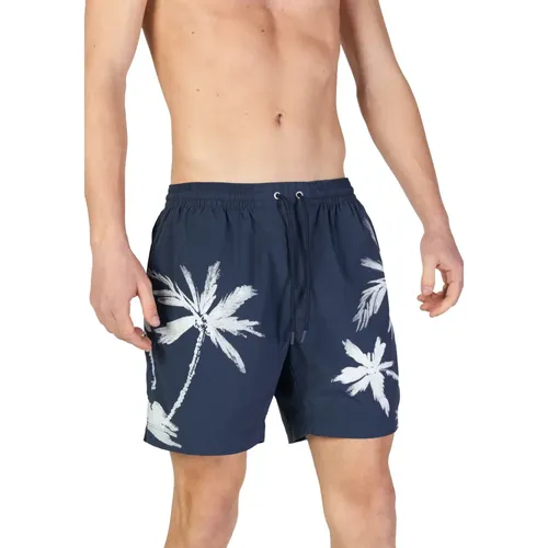 Beachwear, male, , Size: L Lace Fastening Swim Shorts - Hugo Boss - Modalova