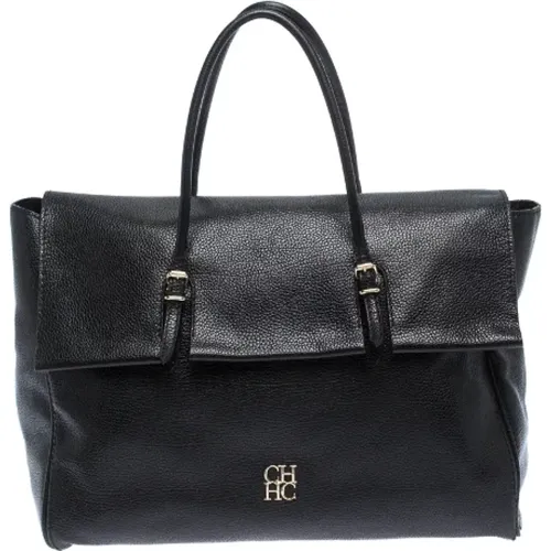 Pre-owned Tote Bags, female, , Size: ONE SIZE Pre-owned Leather totes - Carolina Herrera Pre-owned - Modalova