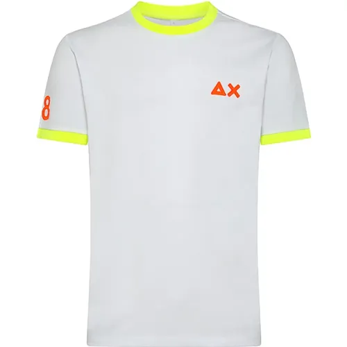 Classic Logo T-Shirt for Men , male, Sizes: 3XL, S - Sun68 - Modalova