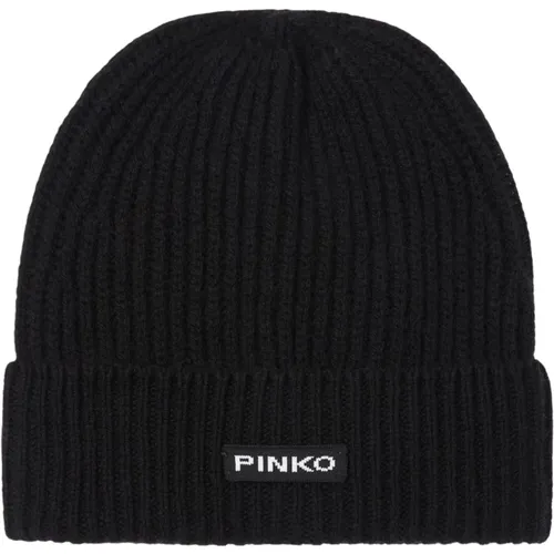 Stylish Lambkin Beanie Hat , female, Sizes: ONE SIZE - pinko - Modalova