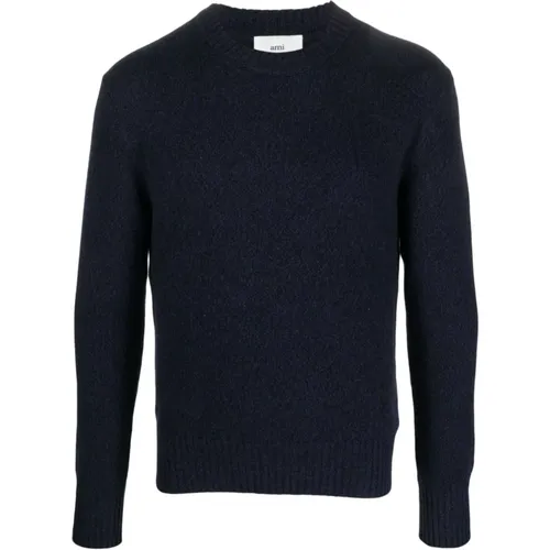 Midnight Cashmere Sweater , male, Sizes: L, S - Ami Paris - Modalova