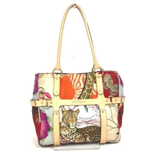 Pre-owned Tote Bags, female, , Size: ONE SIZE Pre-owned Fabric shoulder-bags - Salvatore Ferragamo Pre-owned - Modalova