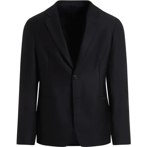 Blazers, male, , Size: XL Ultramarine Blazer - Giorgio Armani - Modalova