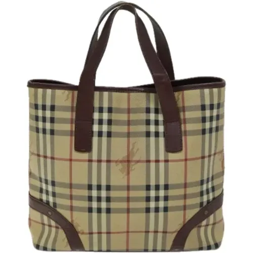 Pre-owned Tote Bags, female, , Size: ONE SIZE Pre-owned Canvas handbags - Burberry Vintage - Modalova