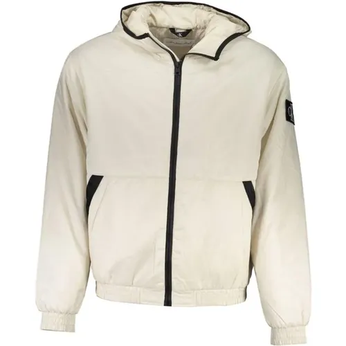 Polyester Hooded Jacket , male, Sizes: S, XL, 2XL, M, L - Calvin Klein - Modalova