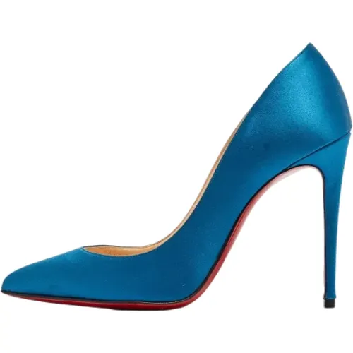 Pre-owned Pumps, female, , Size: 6 1/2 US Pre-owned Satin heels - Christian Louboutin Pre-owned - Modalova