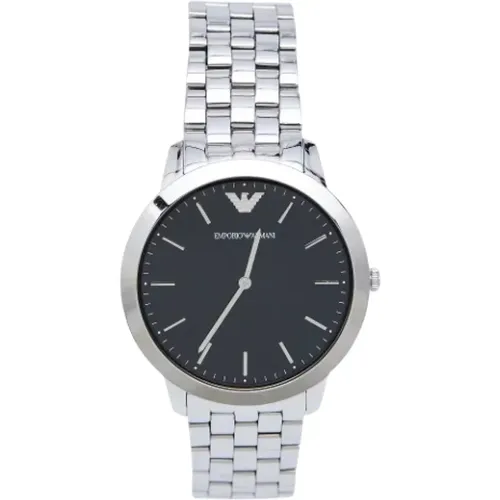 Pre-owned Watches, male, , Size: ONE SIZE Pre-owned Stainless Steel watches - Armani Pre-owned - Modalova