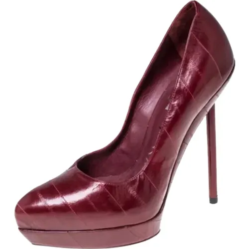 Pre-owned Pumps, female, , Size: 8 1/2 US Pre-owned Leather heels - Yves Saint Laurent Vintage - Modalova