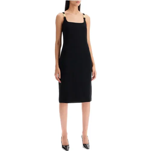 Square Neck Sheath Dress , female, Sizes: XS, S - Versace - Modalova