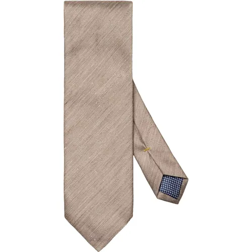 Modern Silk Linen Tie , male, Sizes: ONE SIZE - Eton - Modalova