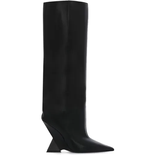 Leather Arrow Toe Boots , female, Sizes: 3 UK, 8 UK, 4 UK, 5 UK, 7 UK, 6 UK - The Attico - Modalova