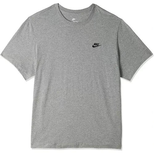 Sportswear Club Graues Herren T-Shirt , Herren, Größe: XL - Nike - Modalova