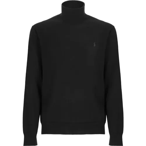 Schwarze Pullover , Herren, Größe: S - Ralph Lauren - Modalova