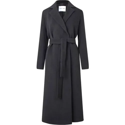 Long coat Astrid with wool , female, Sizes: S, M, L - Samsøe Samsøe - Modalova