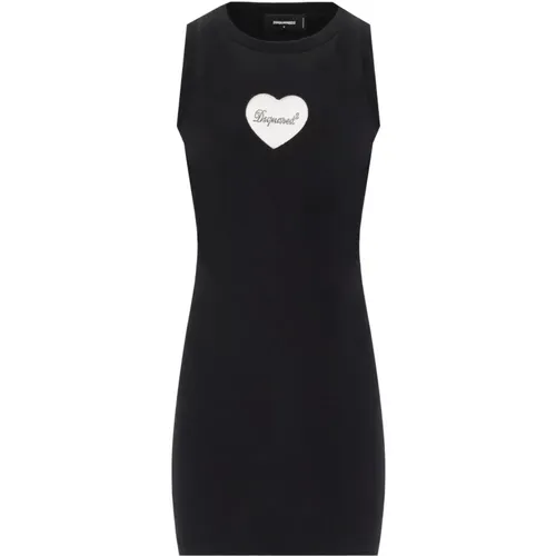 Heart Dress , female, Sizes: M, XS - Dsquared2 - Modalova