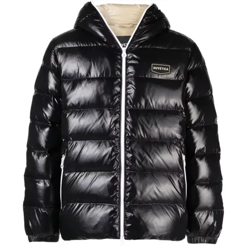 Schwarze Puffer Daunenjacke , Herren, Größe: XL - duvetica - Modalova